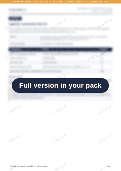 The Maltings Community Hall pack, page 4 of 13, blurred. The text is in your own pack.