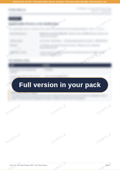 The Maltings Community Hall pack, page 5 of 13, blurred. The text is in your own pack.