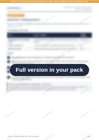 The Maltings Community Hall pack, page 7 of 13, blurred. The text is in your own pack.