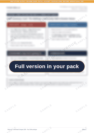 The Maltings Community Hall pack, page 11 of 13, blurred. The text is in your own pack.