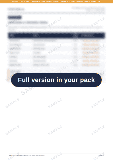 The Maltings Community Hall pack, page 12 of 13, blurred. The text is in your own pack.